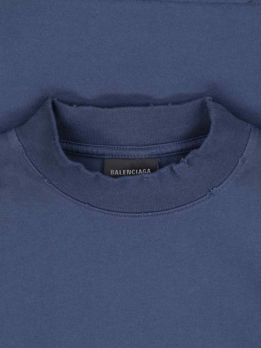 Balenciaga "Crypto" Printed T-Shirt – Vintage Blue