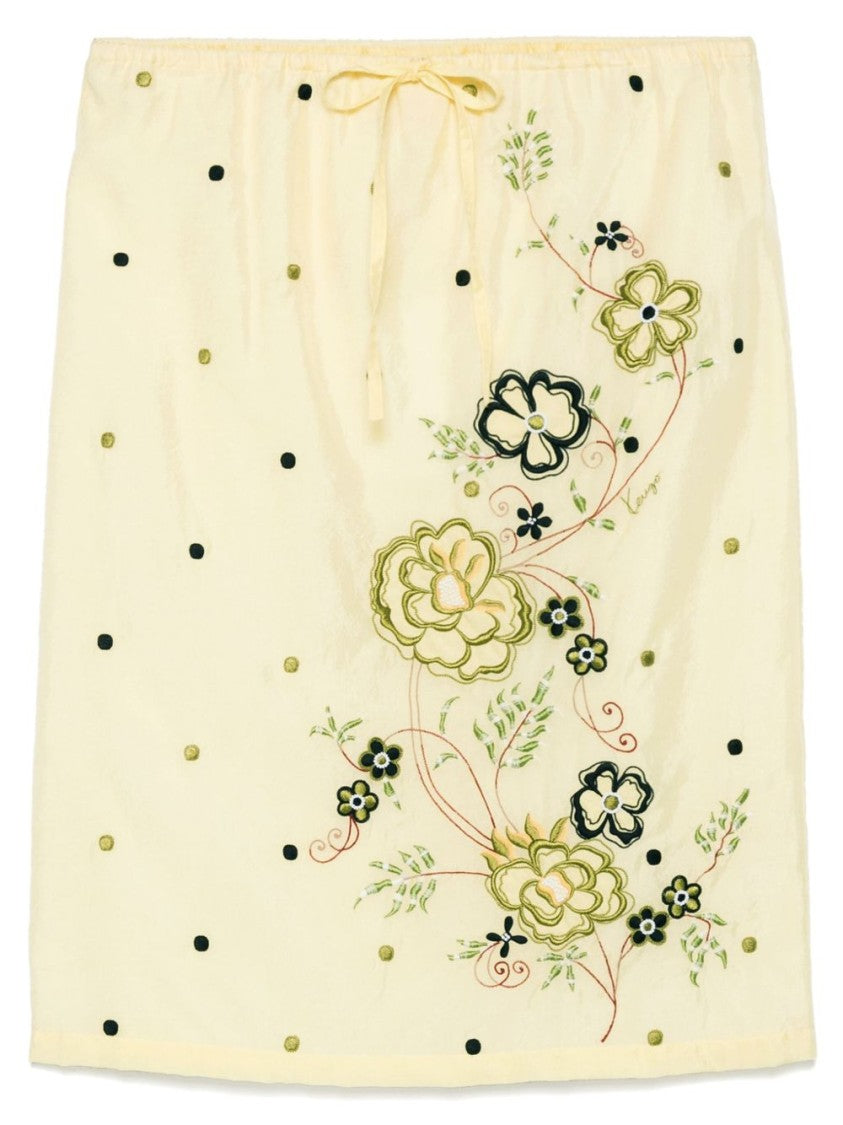 Kenzo Floral Embroidered Skirt