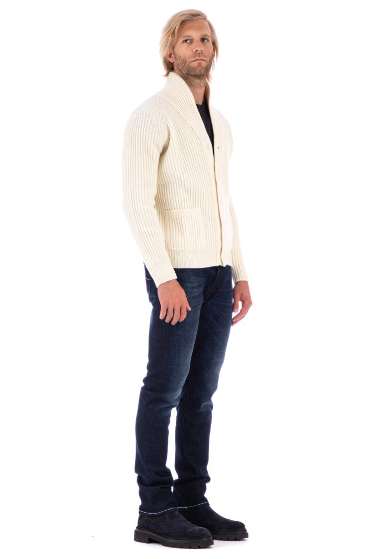 Fly3 Tamata Reversible Ribbed Wool Cardigan