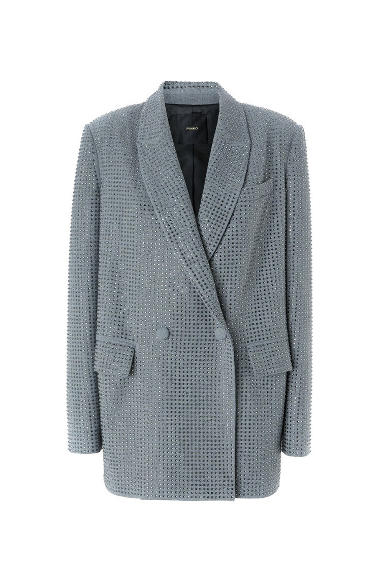 Pinko Blue Double-Breasted Blazer