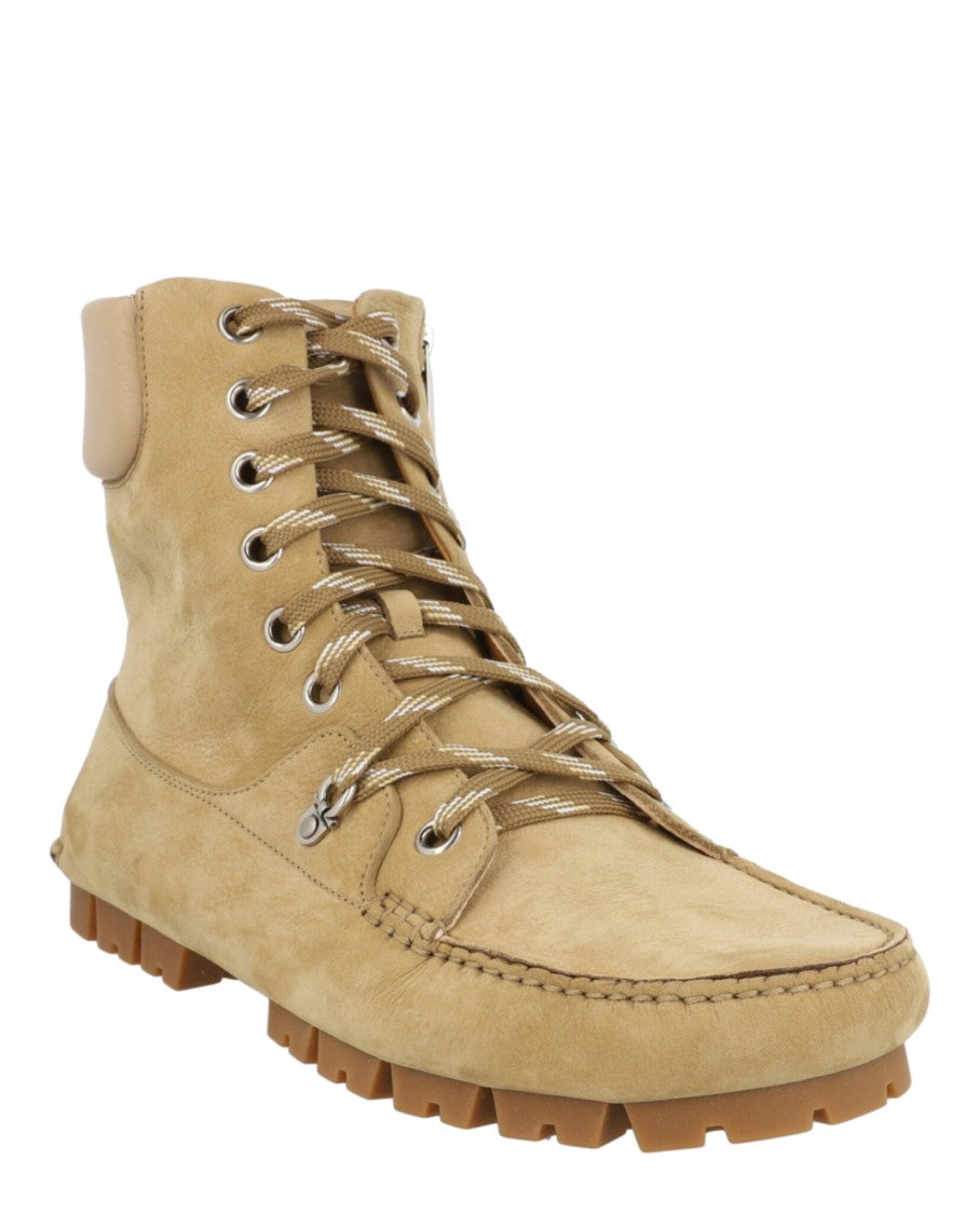Ferragamo Grifo Hiking Boots