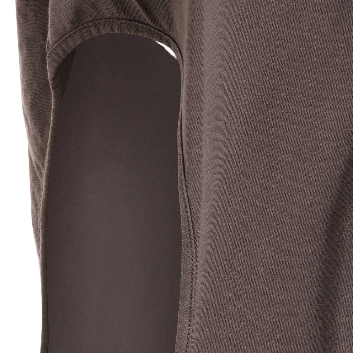 Drkshdw By Rick Owens Taupe T-Shirt With Edgy Strap Detail