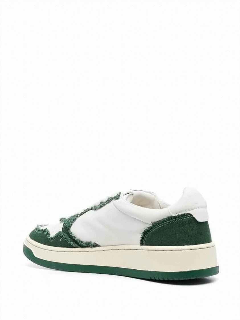 Autry Low-Top Sneakers With Textured Overlays And Retro Appeal