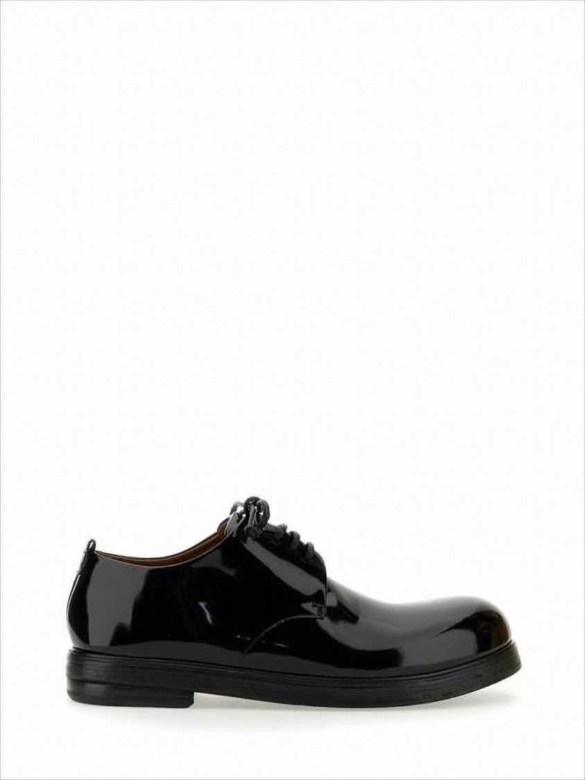 Marsèll Glossy Black Lace-Up Dress Shoes