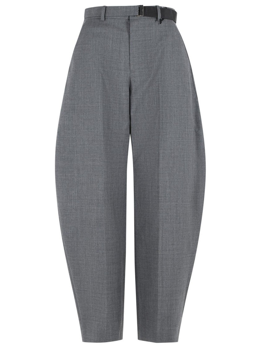 Sacai Grey Wool Trousers