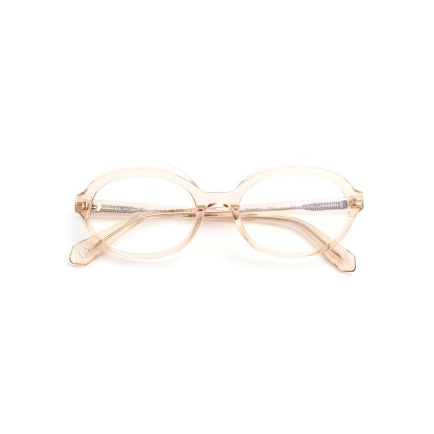 Rewind Gravity Translucent Acetate Eyeglasses With Oval Lenses