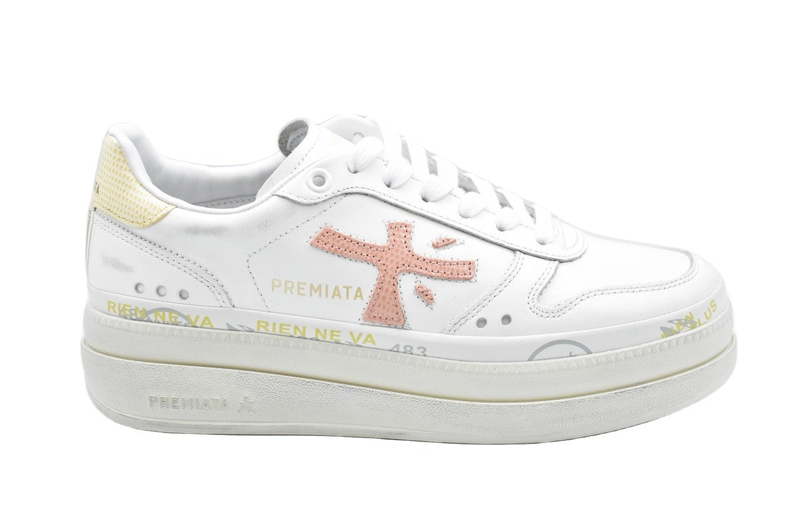 Premiata Low-Cut Sneakers With Double-Layer Platform