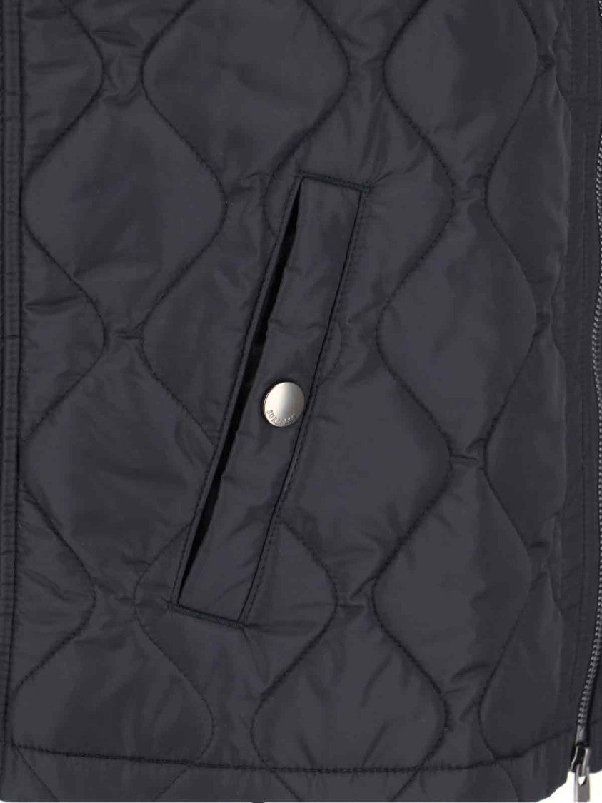 Burberry Structured Black Jacket With High Collar