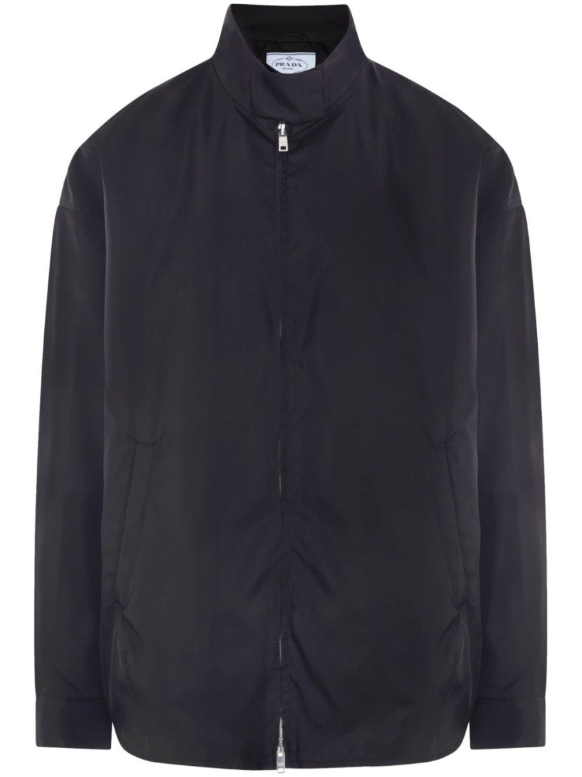 Prada Triangle-Logo Oversize Jacket