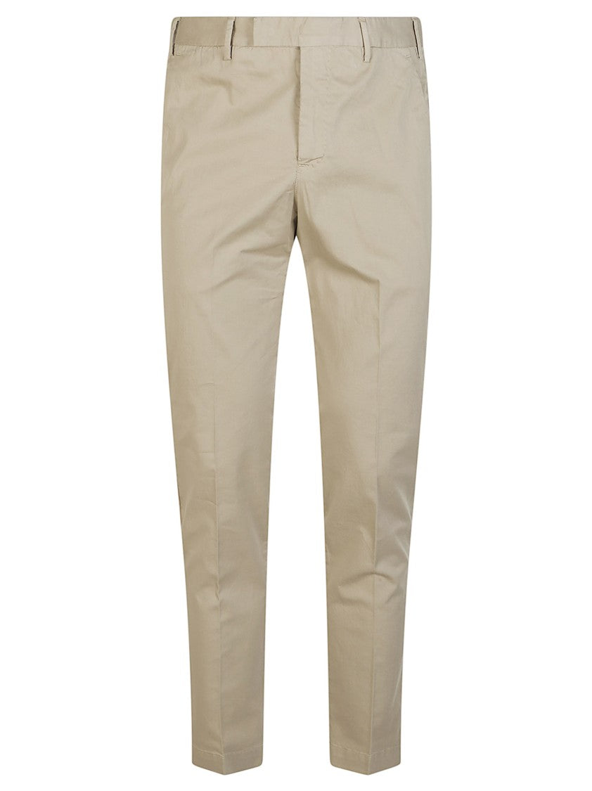 Pt Torino Master Tailored Flat Front Cotton Pants