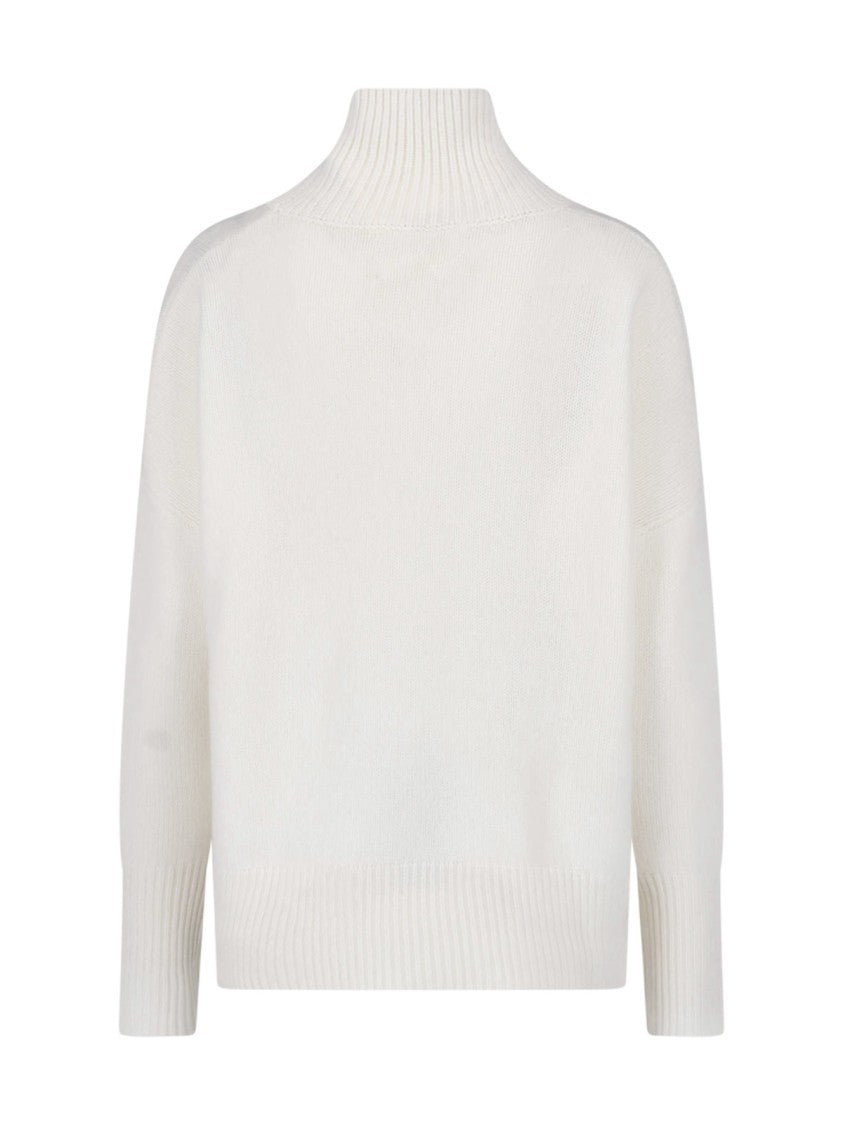 Lisa Yang High Ribbed Turtleneck Relaxed Knit Sweater