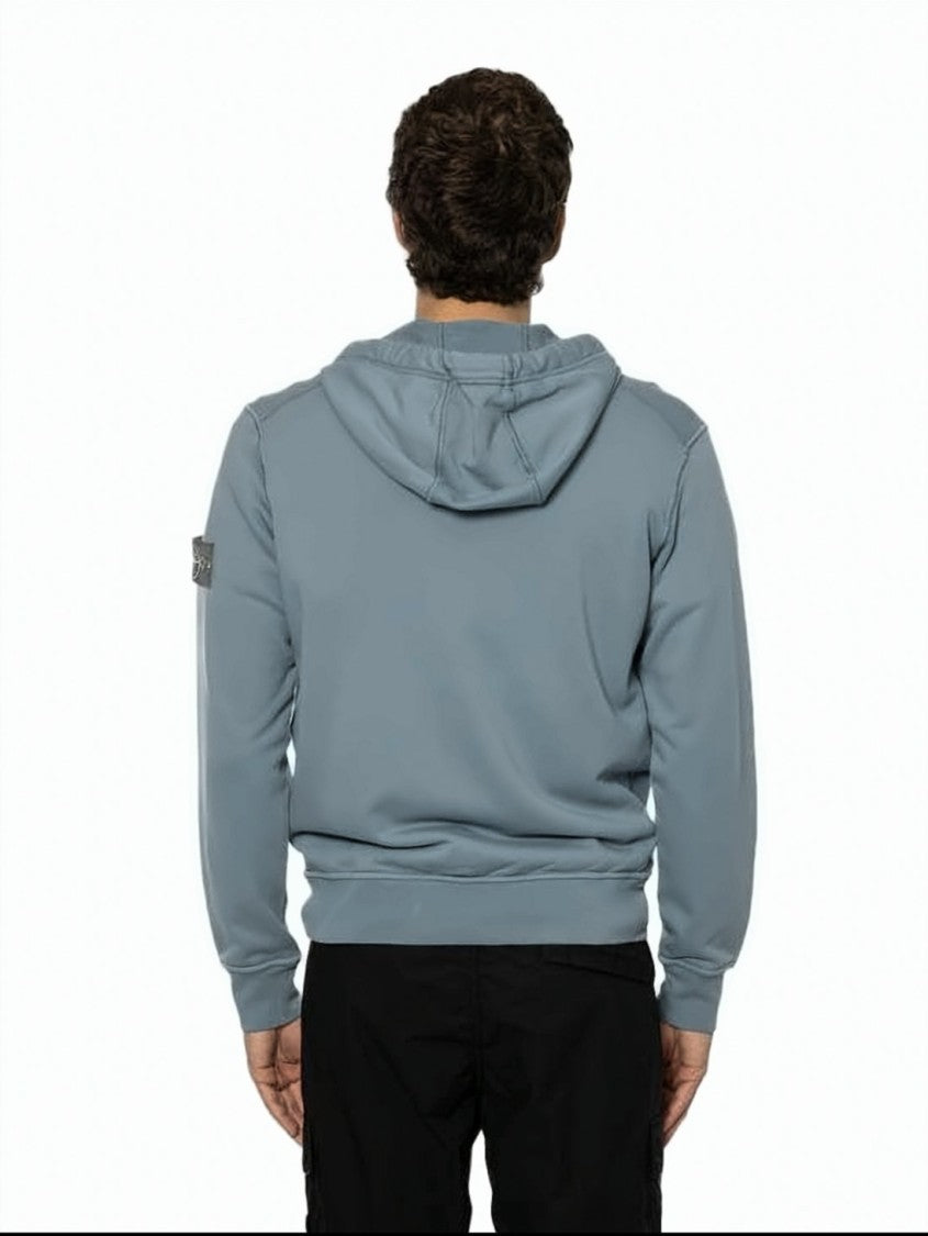 Stone Island Zip-Up Hoodie With Drawstring Hood