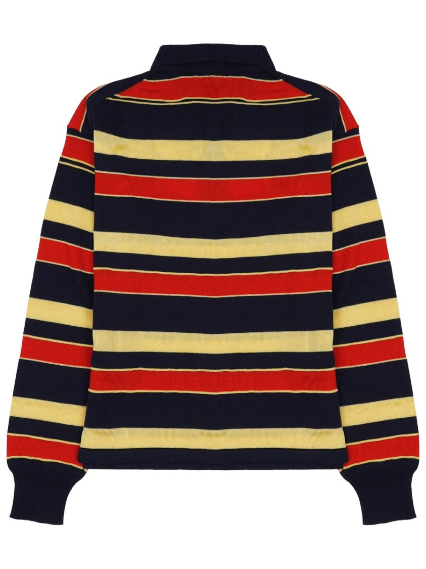 J. W. Anderson Rugby Striped Cotton-Blend Polo Shirt