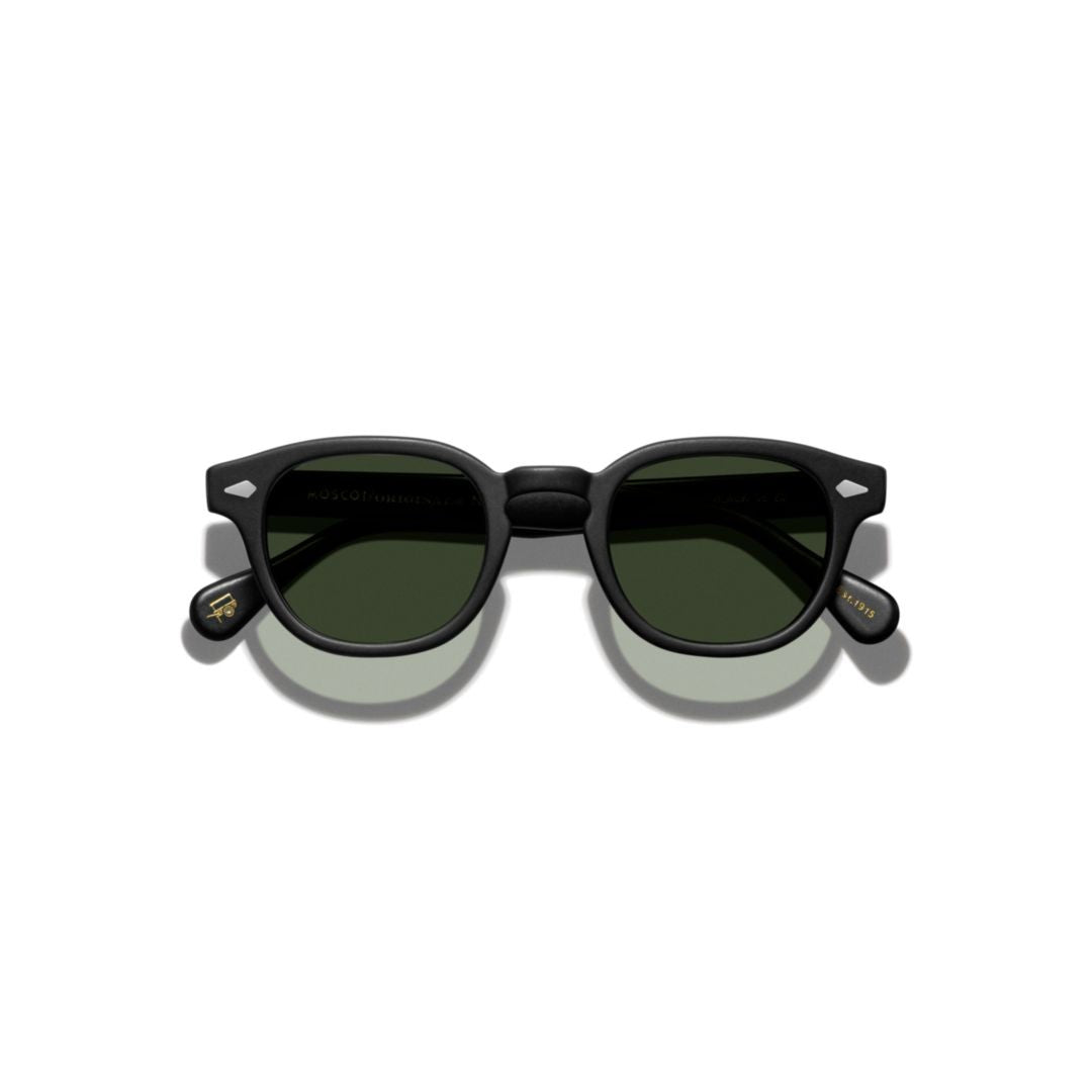 Moscot Or-Lem-S Lemtosh Sun Round Frame Sunglasses With Glossy Finish
