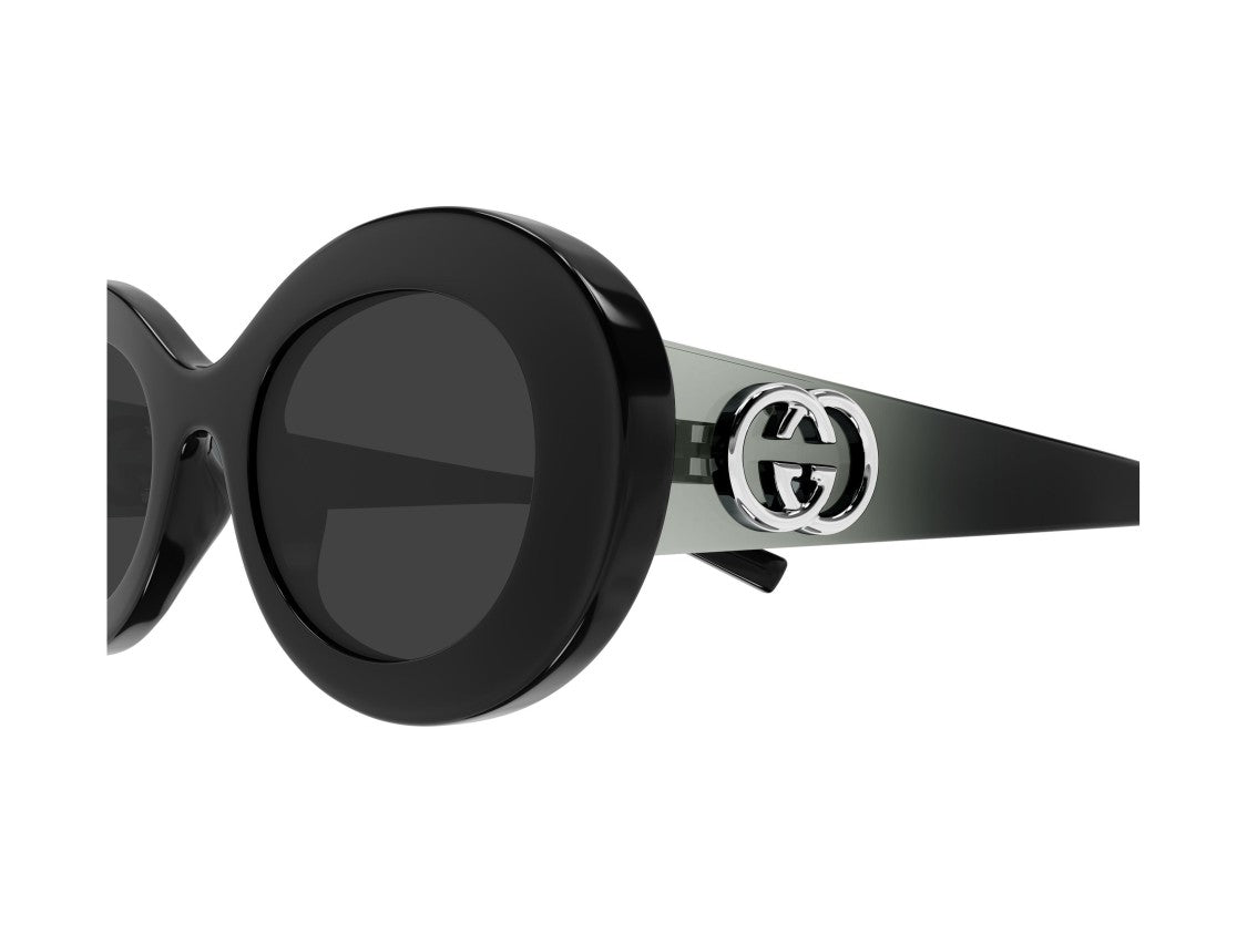 Gucci Black Gg2026s Round Sunglasses