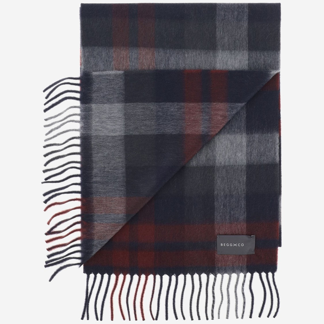 Alex Begg Multi-Pattern Cashmere Scarf