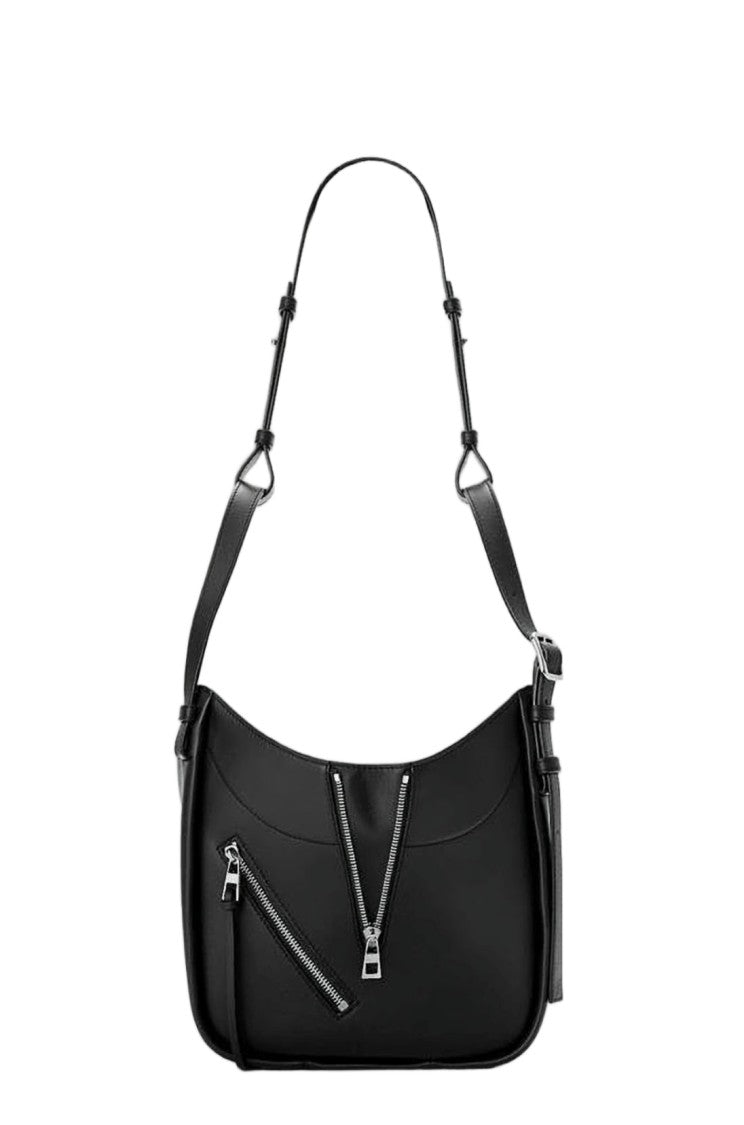 Loewe Structured Black Cowhide Leather Shoulder Bag