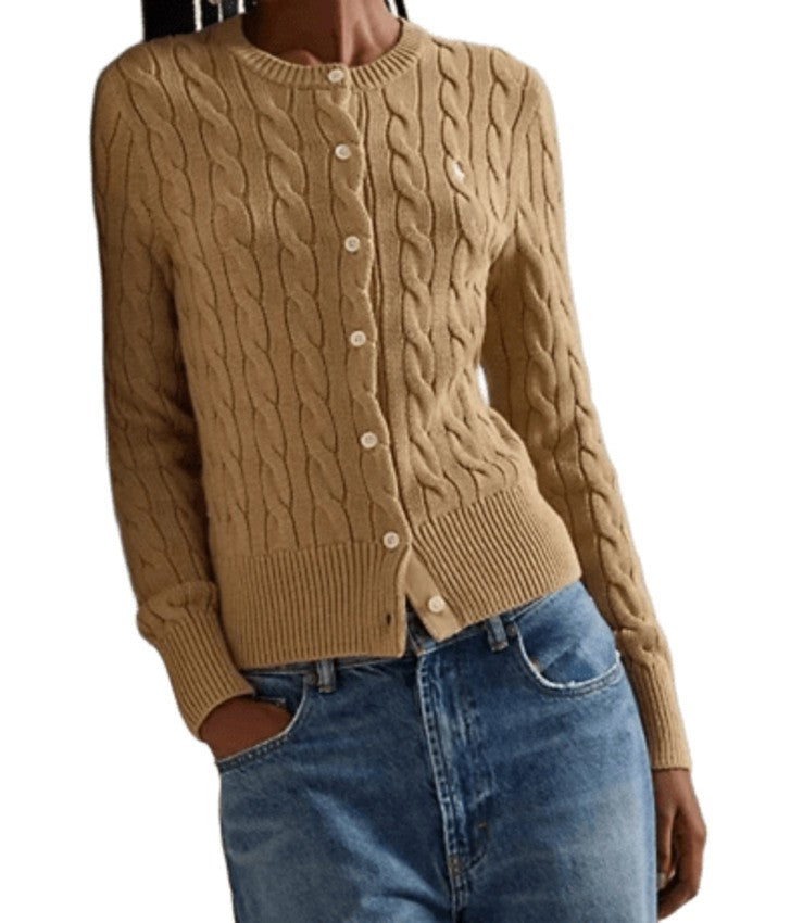 Polo Ralph Lauren Vintage Cotton Cable Knit Cardigan