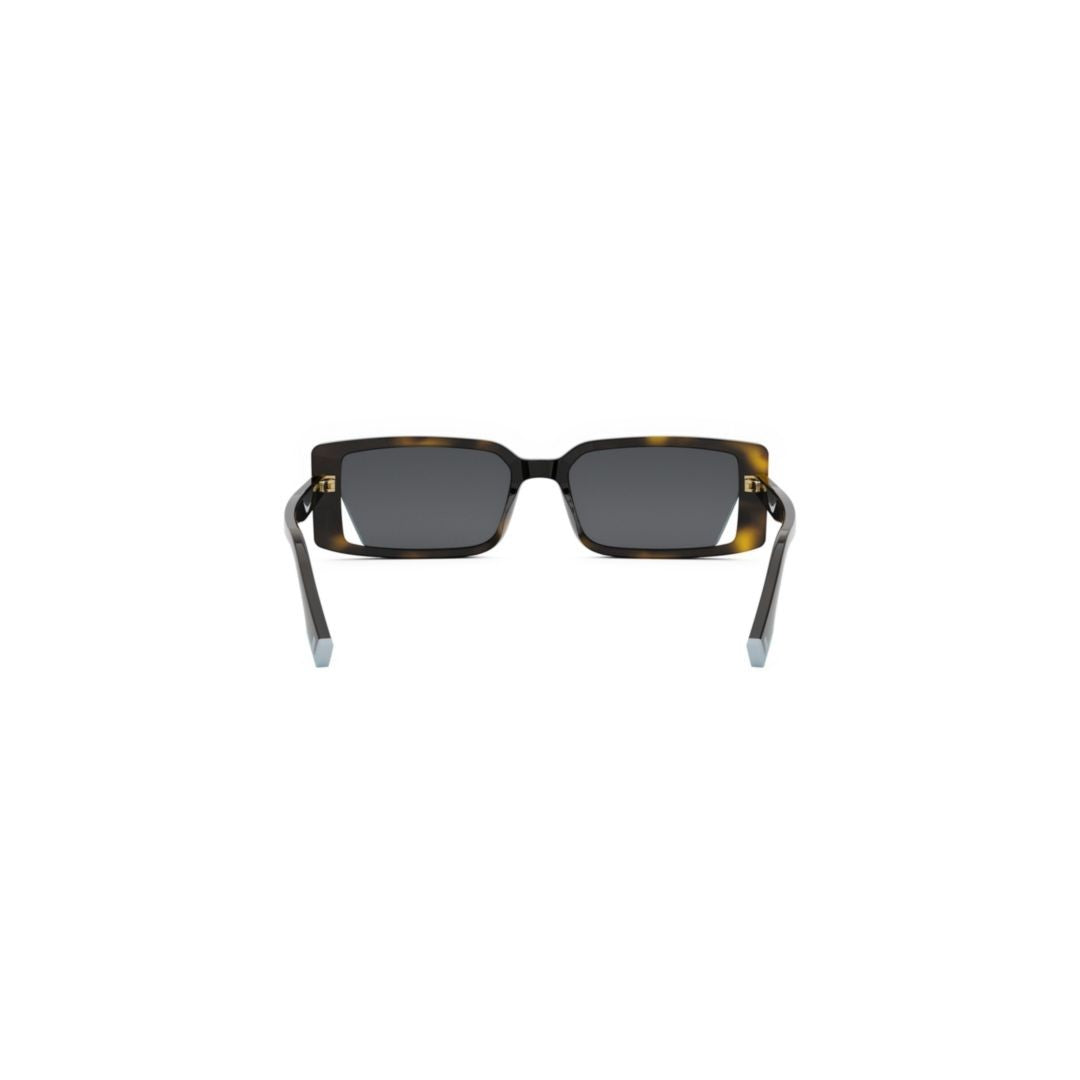 Fendi Fe40164i Rectangular Tortoiseshell Sunglasses