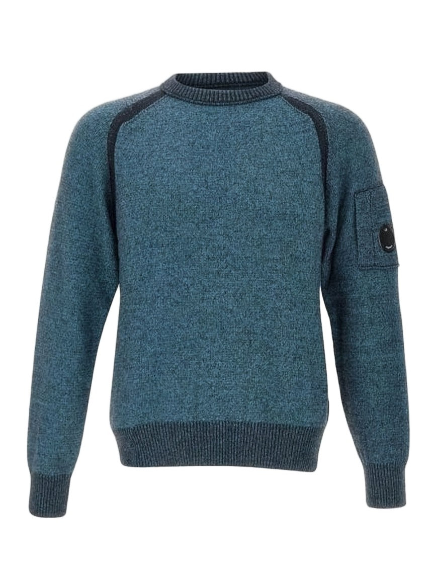 C.P. Company Textured Knit Sweater With Patch Pocket