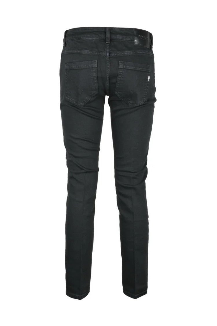 Dondup Black Cotton Elastane Women's Monroe Skinny Jeans