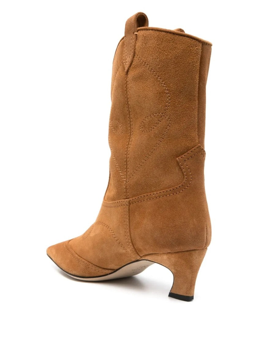 Ermanno Scervino Western-Inspired Ankle Boots With Pointed Toe
