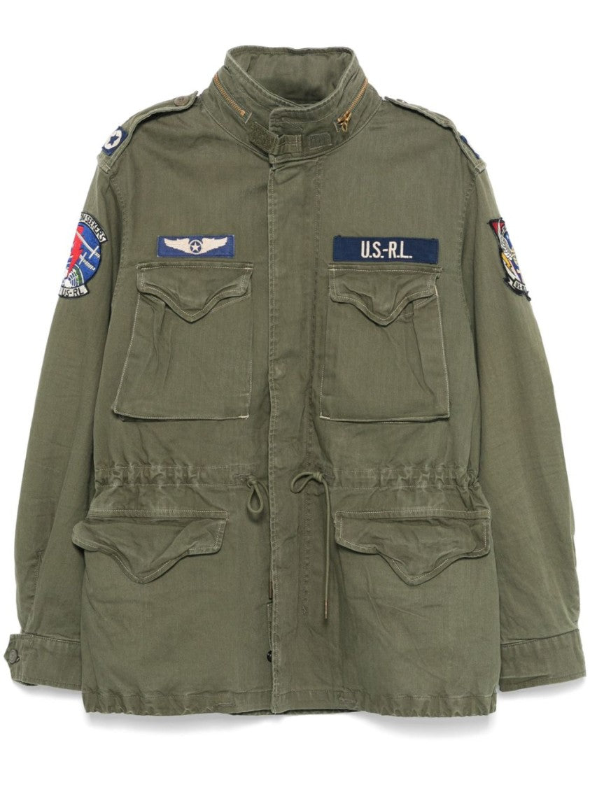 Polo Ralph Lauren Military-Style Green Jacket With Bi-Swing Design
