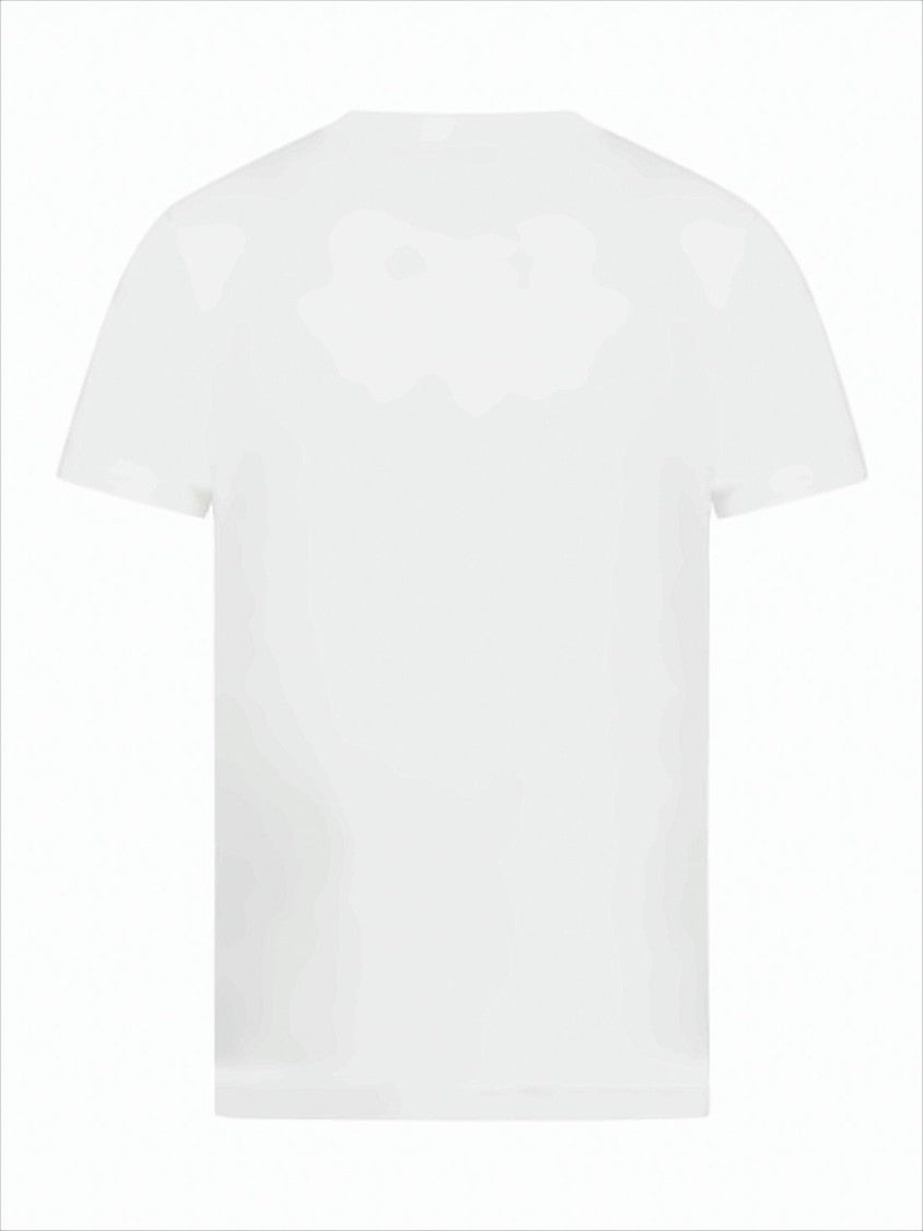 Stone Island White Short-Sleeve T-Shirt With Iconic Logo