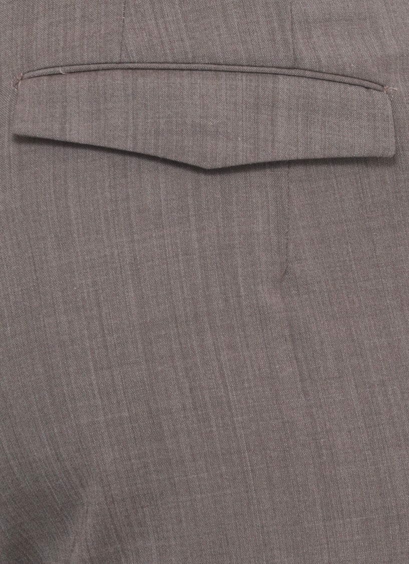 Pt Torino Brown Flap Pockets Wool Formal Pants