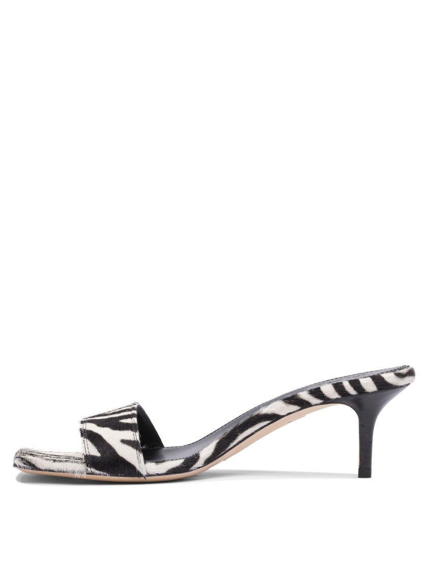Aeydē 55Mm Zebra Print Calf Leather Sandals