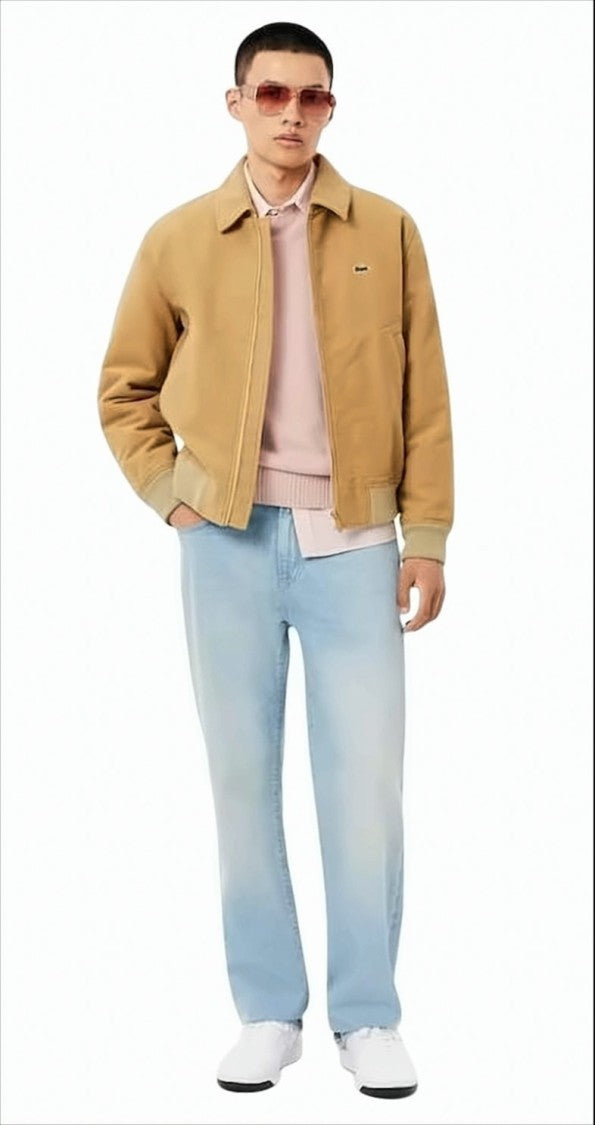 Lacoste Roll-Neck Sweater With Ribbed Detailing