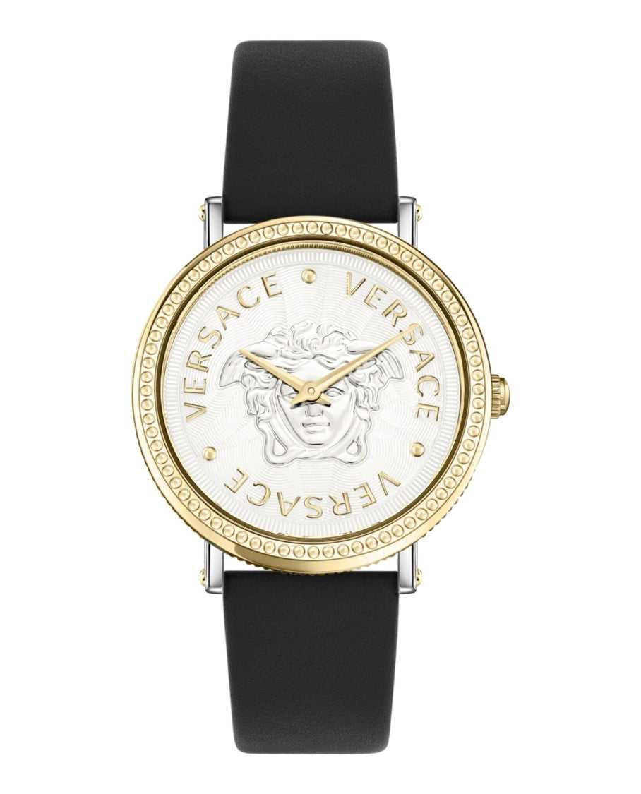Versace V-Dollar Leather Watch