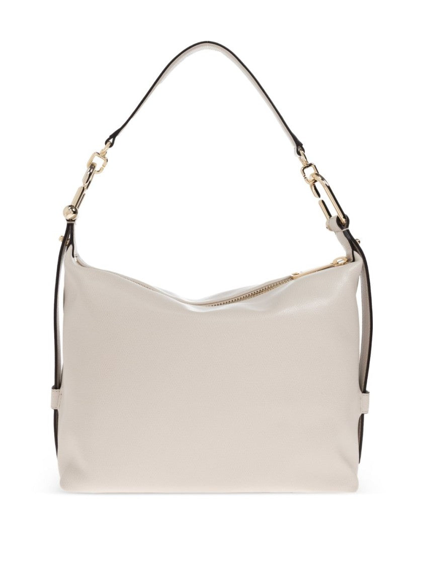 Furla Structured Handbag In Soft Off-White Leather