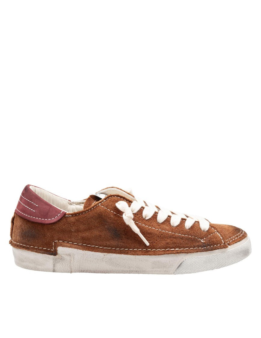 Philippe Model Prsx Suede Sneakers In Cognac