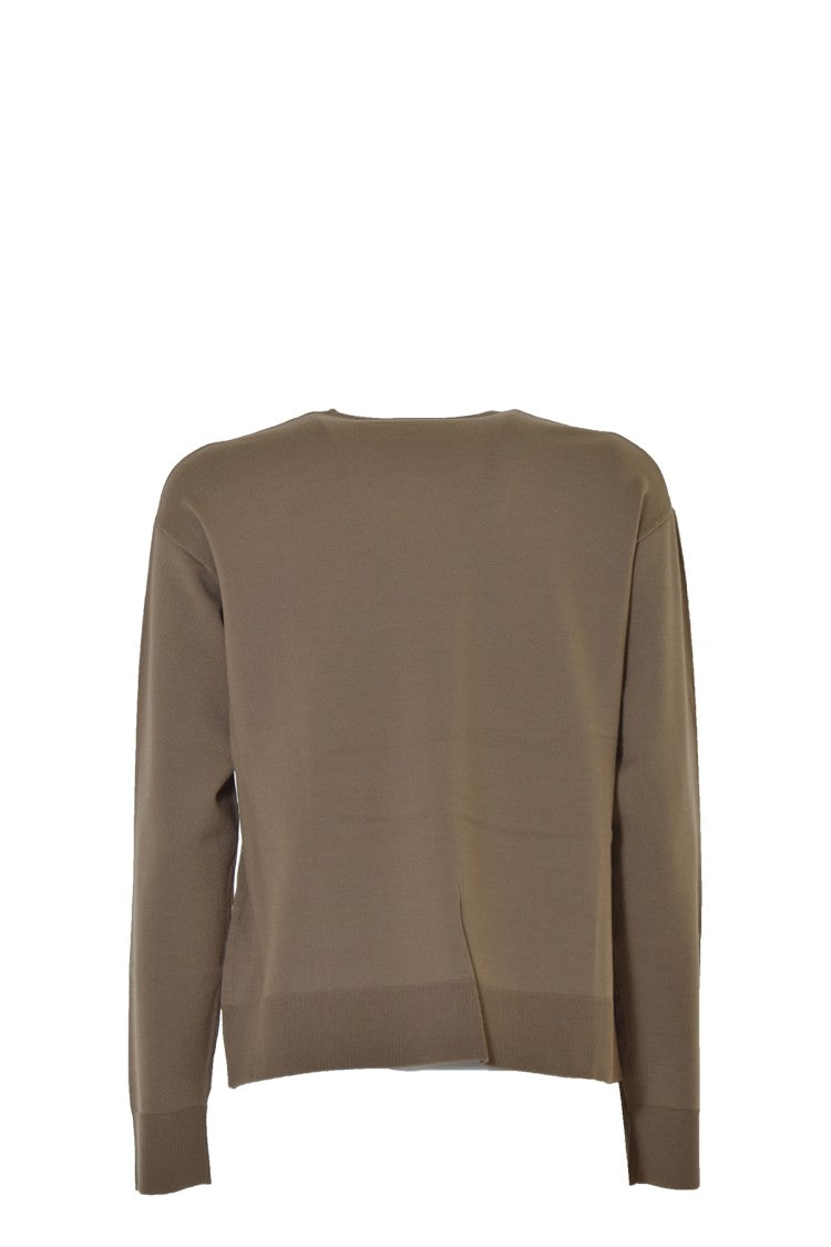 Max Mara Alghero V-Neck Sweater In Camel Cashmere