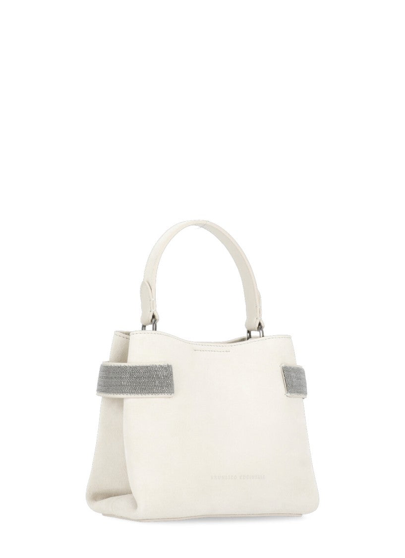 Brunello Cucinelli Suede Leather Hand Bag