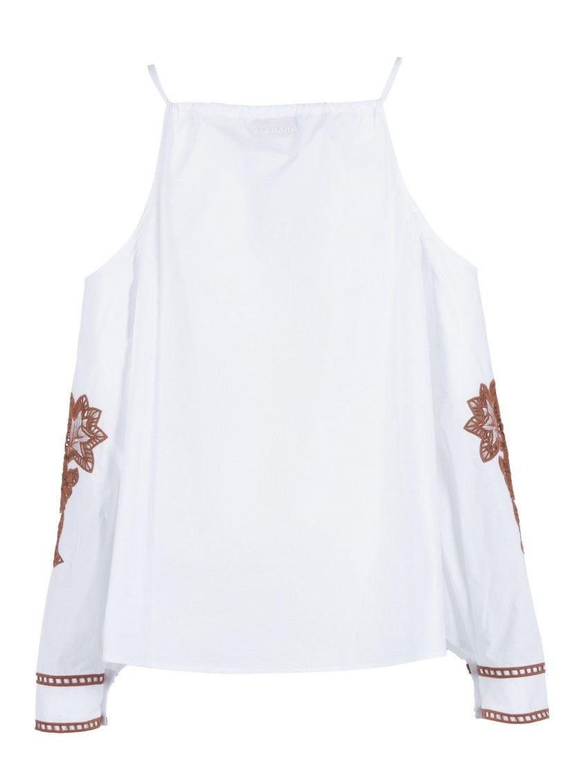 Ermanno Scervino Loose Fit Lace Blouse