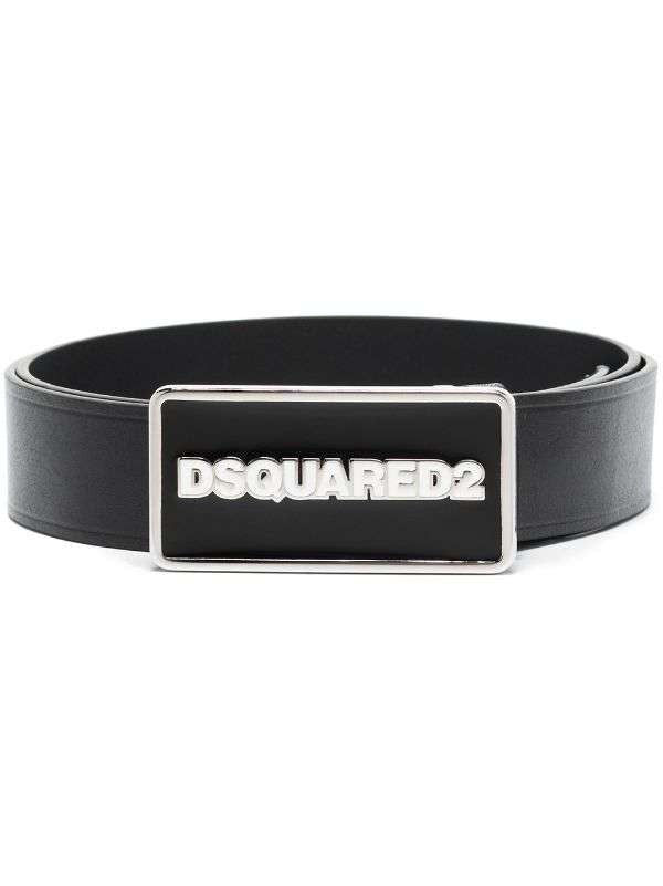 Dsquared2 Logo-Buckle Leather Belt