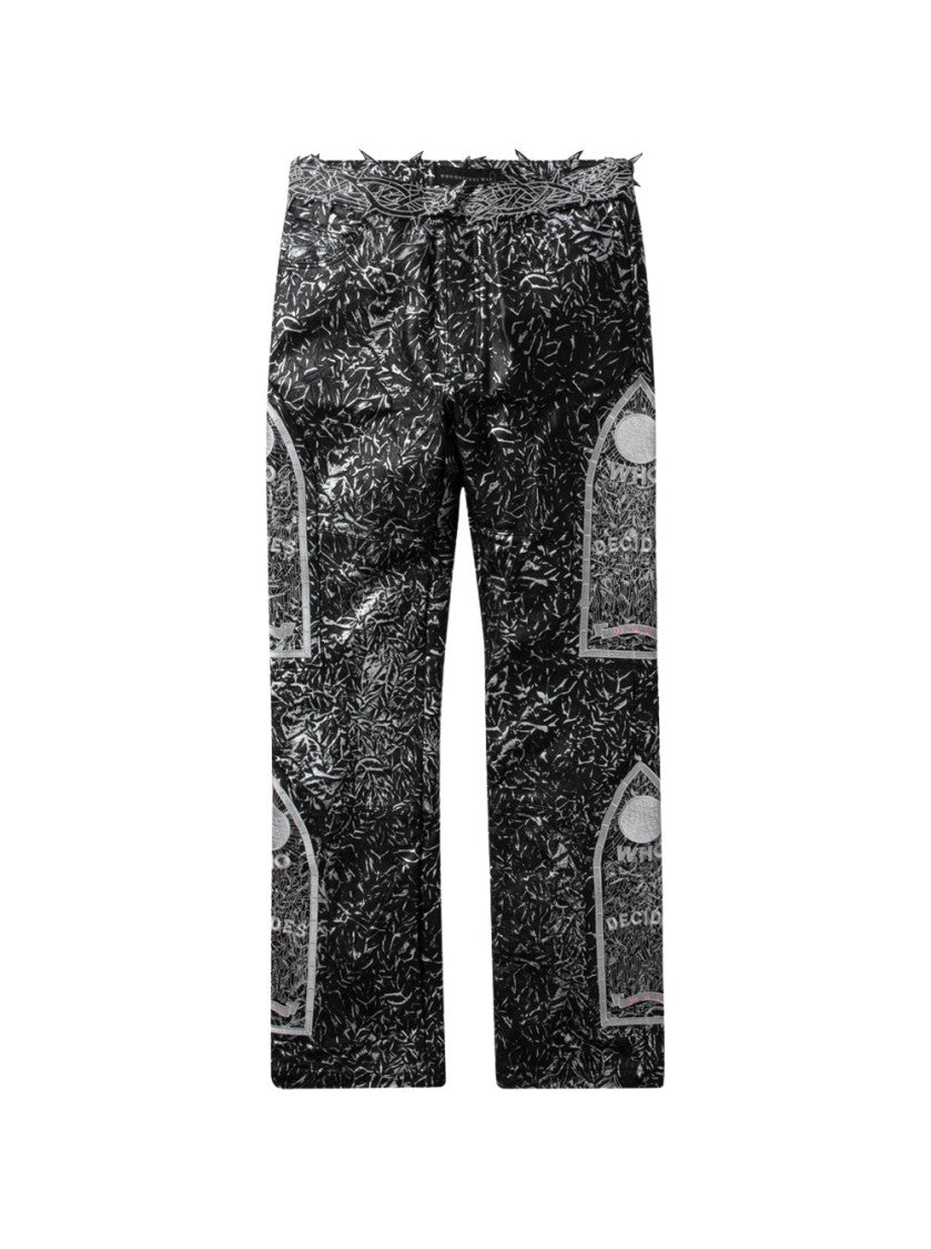 Who Decides War Foil Leather Pant
