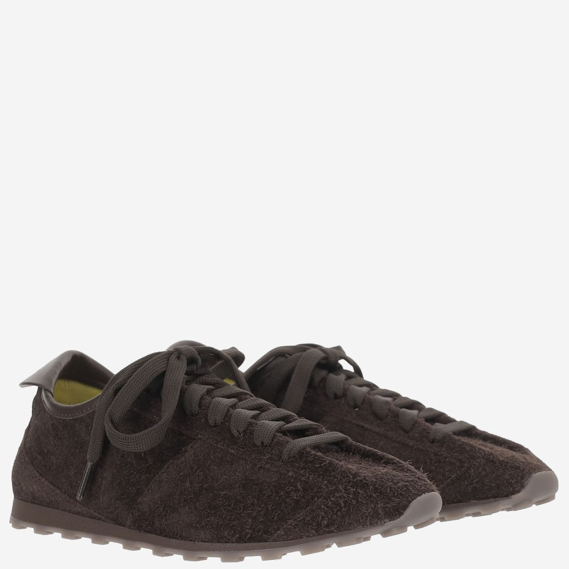 Jacquemus Suede Leather Sneakers With Tapered Toe
