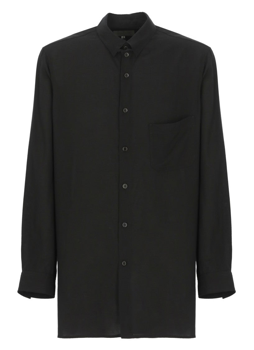 Yohji Yamamoto Black Cellulose Shirt