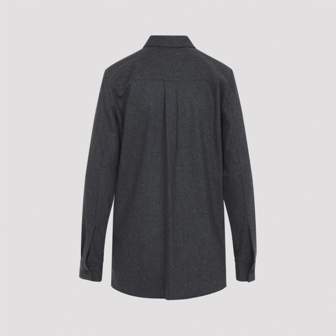Khaite Auryn Grey Wool Shirt