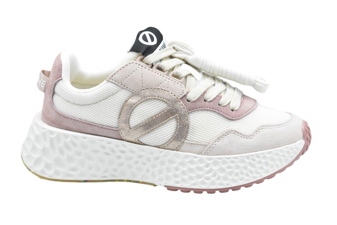 No Name Salmone Suede Fabric Textured Sole Sneakers