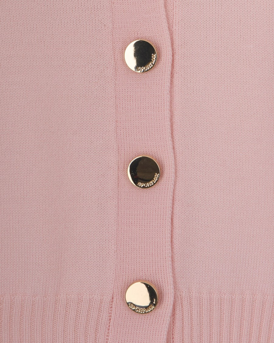 Sportmax Pink Lirica Wool Cardigan