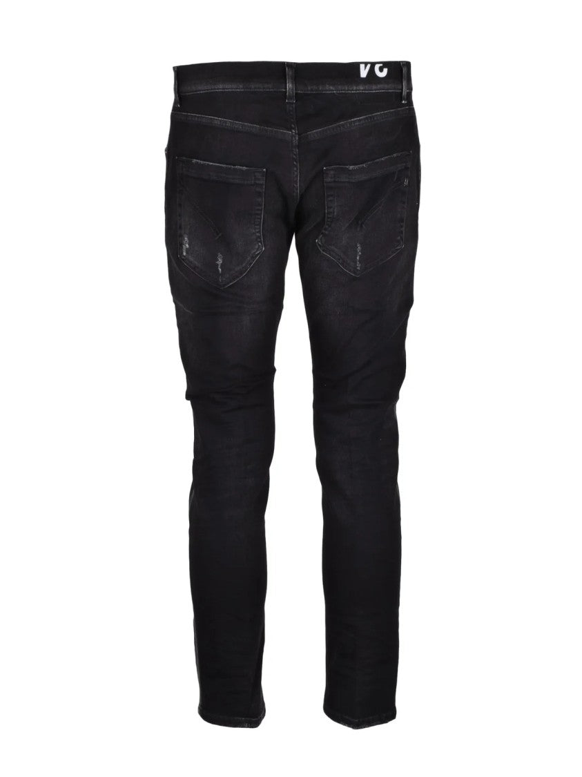 Dondup Black Mius Slim Fit Cotton Elastane Jeans