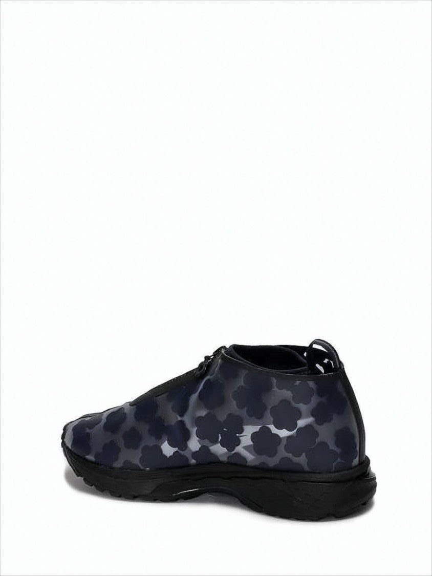 Cecilie Bahnsen Glossy Low-Profile Sneakers With Floral Accent