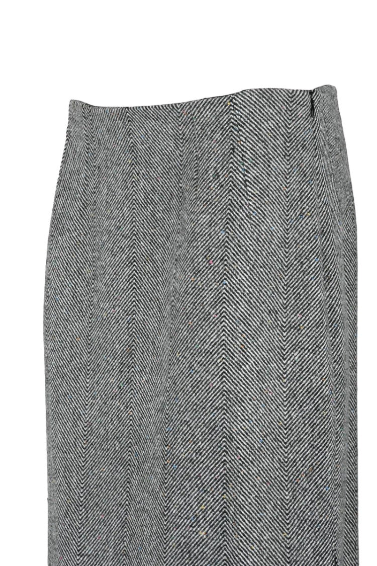 Etro Slit Midi Skirt - Black/White