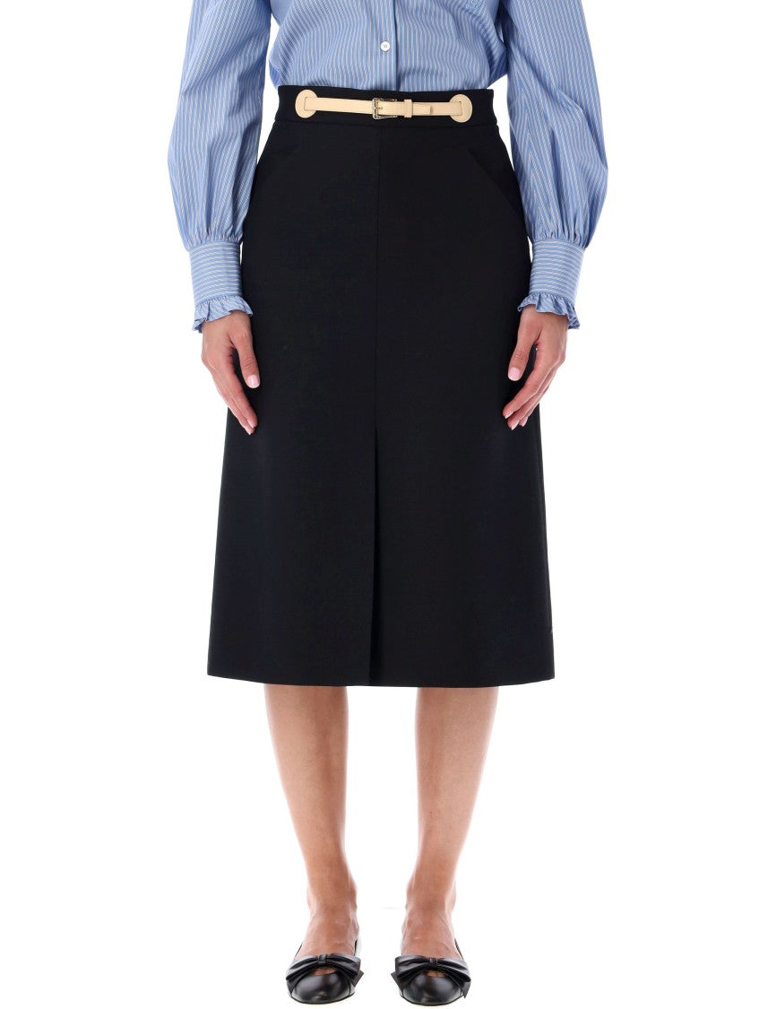 Valentino Garavani Valentino Wool Midi Skirt