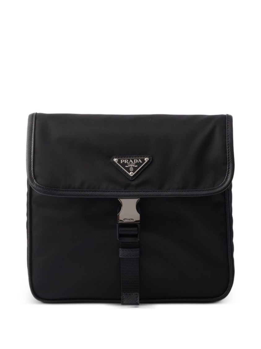 Prada Re-Nylon And Saffiano Leather Shoulder Bag