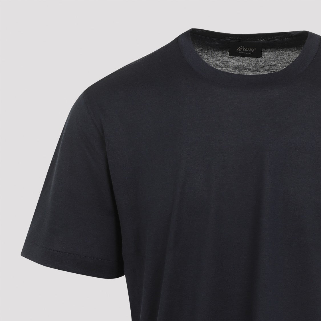 Brioni Katai Blue Silk T-Shirt